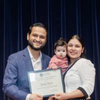 Ashmita with her family